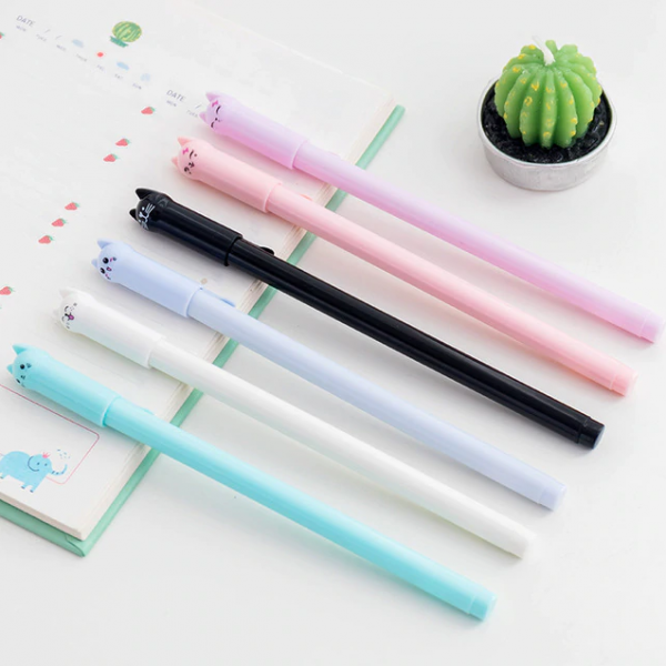 Caneta-Gatinho-Gel-Escolar-Papelaria