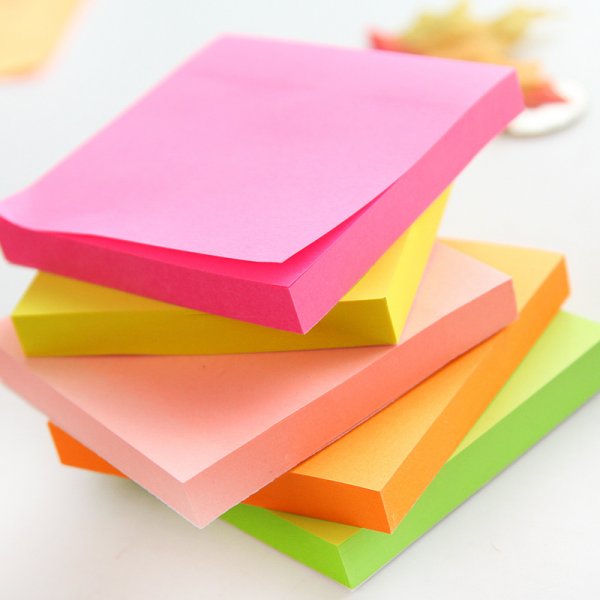 Bloco Adesivo Stick Note Neon Colorido