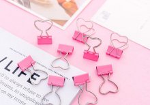Clipe De Papel Coração Pink
