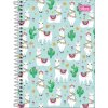 Caderno-Lhama-Tilibra-Capa-Verde-Claro-Lhamas